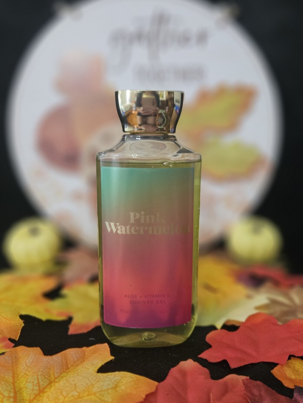 NWT Bath & Body Works DISCONTINUED Pink Watermelon Shower Gel - Pink, Gold